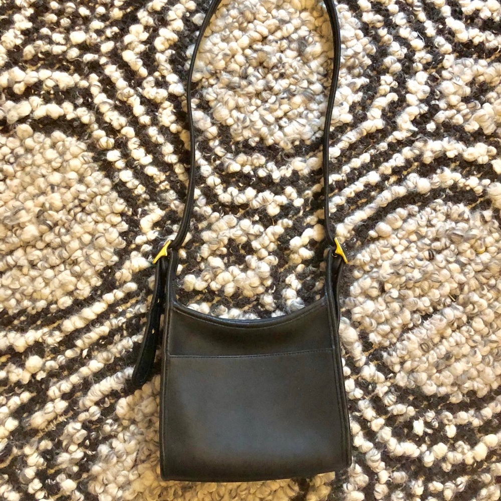 Vintage Coach mint condition black crossbody bag